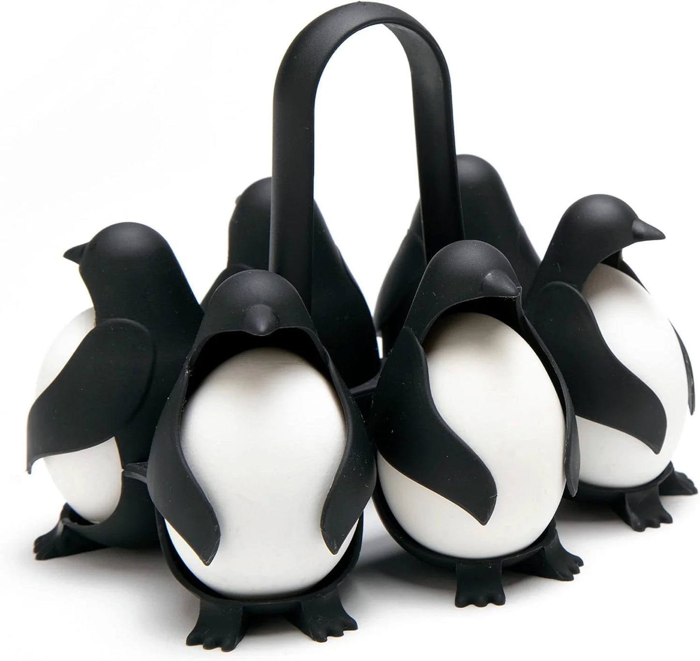 Porte-œufs et cuiseur 3 en 1 Peleg Design Egguins Penguin – Peut contenir 6 œufs, à la coque ou durs 